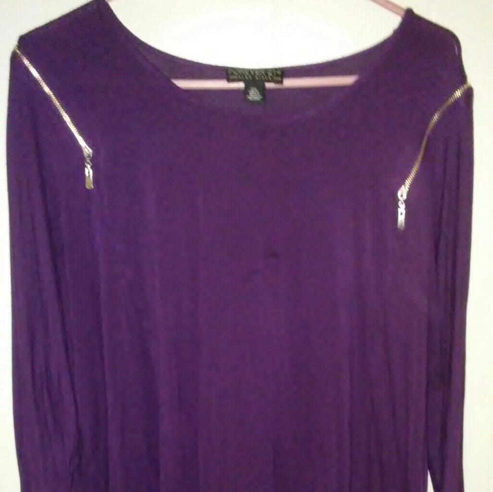 Purple long sleeve shirt
